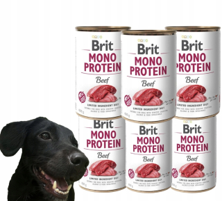 Brit Mono Protein Beef mokré krmivo pre psov 400 g